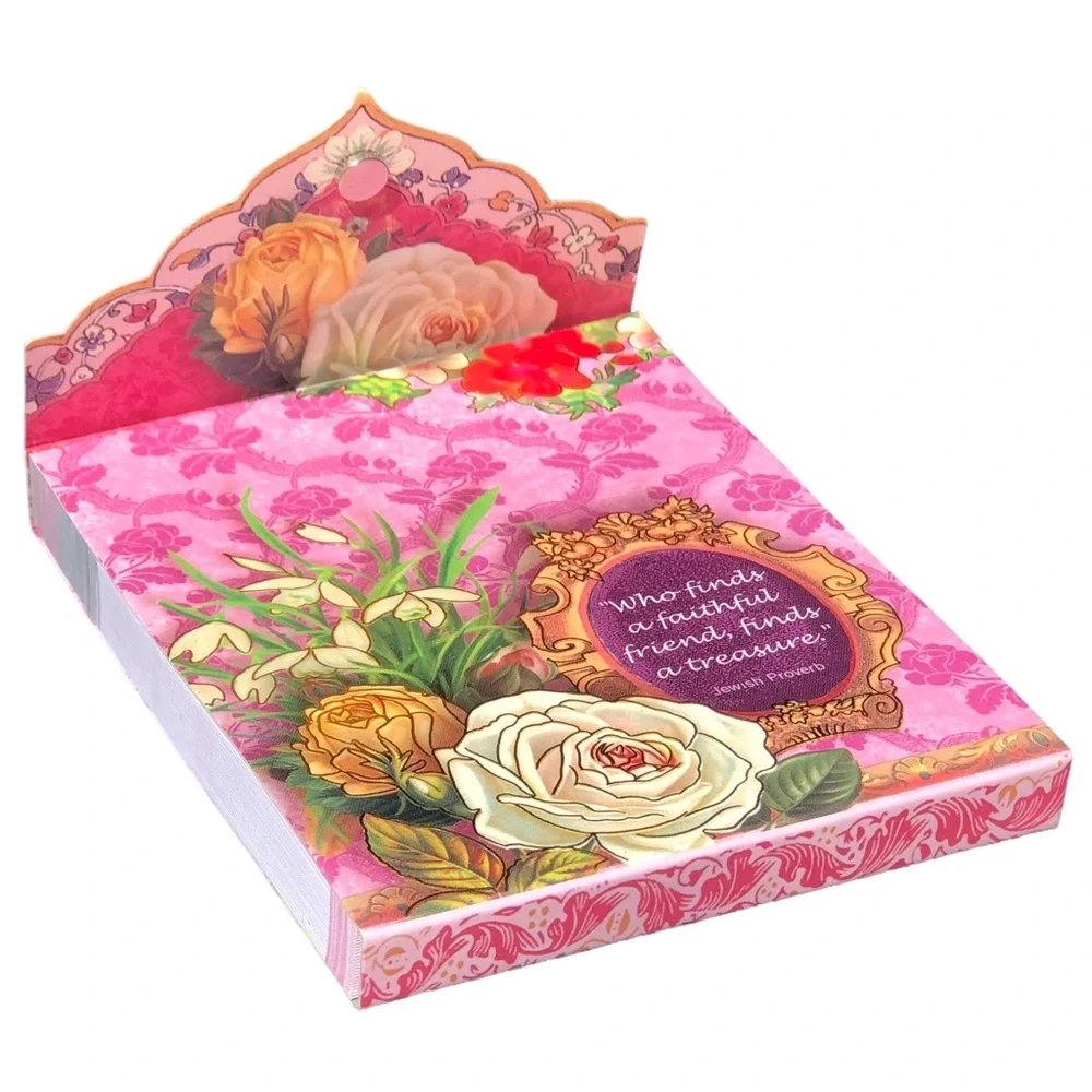 Punch Studio Embellished Mini Pocket Notepad ~ Friendship Quote (66345)